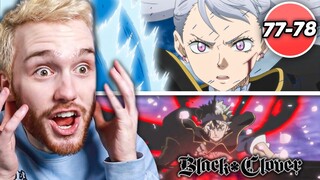 NOELLE VS SOLID!! ASTA POPS OFF! | Black Clover Episode 77-78 Reaction