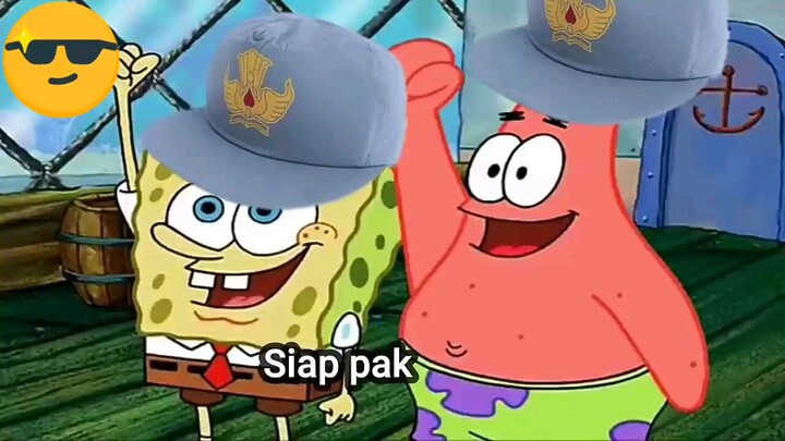 meme sepongebob : jangan pake jaket kesekolah