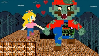 Peach vs the Giant Zombie Mario maze Mayhem - ถ้า Mario รัก Peach แอนิเมชั่นเกม