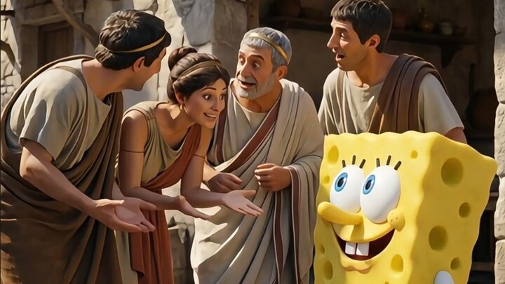 Apa yang akan terjadi jika SpongeBob SquarePants bertualang ke Roma Kuno?