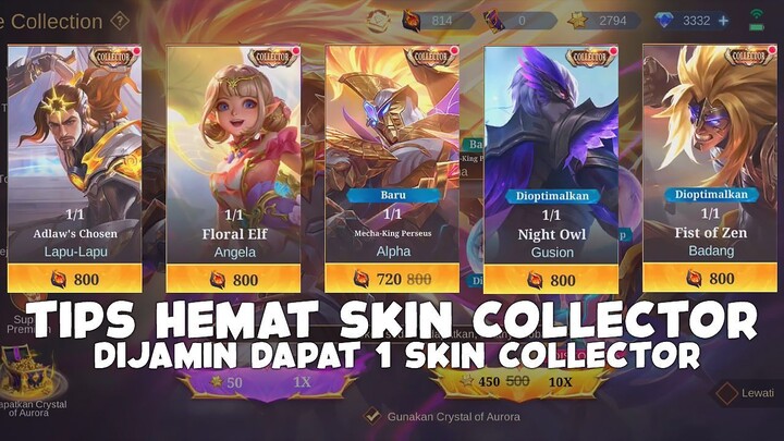 TIPS HEMAT DAPAT SKIN COLLECTOR BEBAS PILIH DI EVENT EXQUISITE COLLECTION - MOBILE LEGENDS