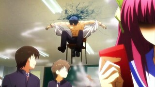 Angel Beats: Adegan terkenal berputar ke langit