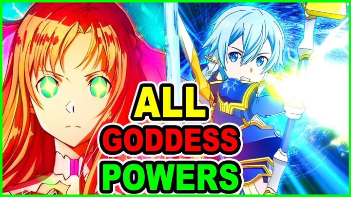 WHY Is Goddess Asuna Overpowered? Every Goddess Powers RANKED | SAO Alicization War of Underworld