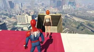 GTA 5 Người nhện Ragdolls Khoảnh khắc hài hước