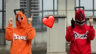 Pokita and Denji cross over from the 2D world into the 3D realm for a joint dance performance