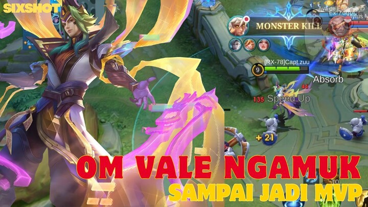 Om Vale Menggokil Sampai Jadi MVP !! - MLBB