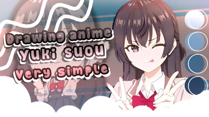 Drawing Anime Yuki Suou  Simple - RrizuArt