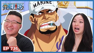 AKAINU MEETS THE ELDER STARS! 🤯 | One Piece Episode 736 Couples Reaction & Discussion