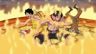 Luffy and Ace vs Marines 「4k」「60fps」║ วันพีซ