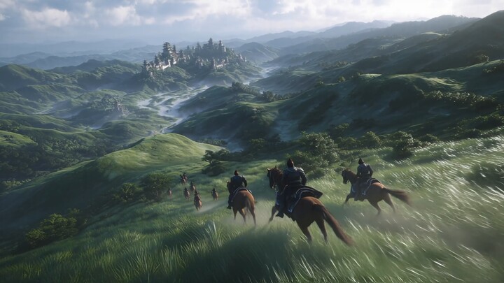 “Master, can the wind on the vast grassland really carry away longing?” — Chinese Fantasy Scene