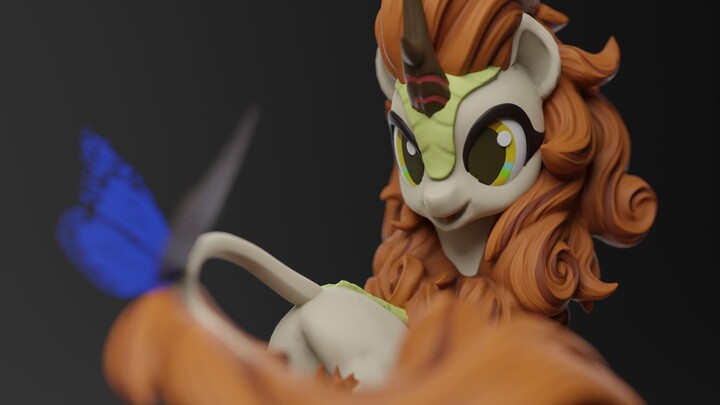 [MLP] A horse fan made a Qilin model, this is what happened to his screen