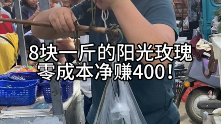 At the night market, two stalls were selling Sunshine Rose grapes. One was packed with customers, wh