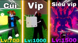 (Blox Fruit) Mình Ăn Tất Cả Trái Ác Quỷ Tìm Được Từ Cùi Đến Siêu Vip (level 700 to 1500 in Roblox)