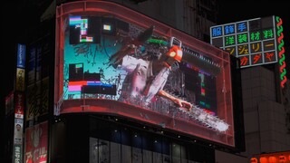 Quảng cáo hoạt hình "Chainsaw Man" Phố Shinjuku 3D