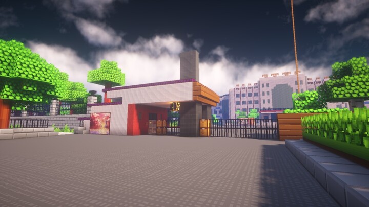 [Minecraft] Build A High School In Pixelated World