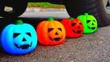 EKSPERIMEN : MOBIL vs Halloween Pumpkins | Crushing Crunchy & Soft Things by Car!