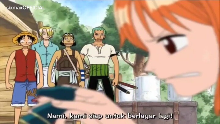 keluacuan KRU MUGIWARA saat nami menjual going merry.