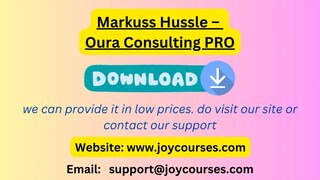 Markuss Hussle – Oura Consulting PRO