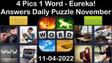 4 Pics 1 Word - Eureka! - 04 November 2022 - Answer Daily Puzzle + Bonus Puzzle