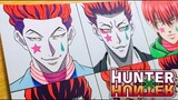 Drawing HISOKA MOROW in different anime styles || Hunter x Hunter
