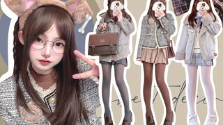 【Đồng phục JK】Trang phục mùa đông sữa🐰 quần tất ૮ ´͈ ᗜ `͈ ა♡