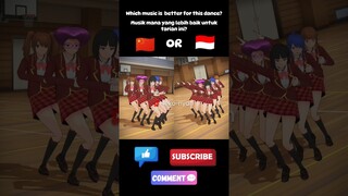 Which music is better for this dance? 🇨🇳 Or 🇮🇩 #sakuraschoolsimulator #shorts #viral #trending #fypシ