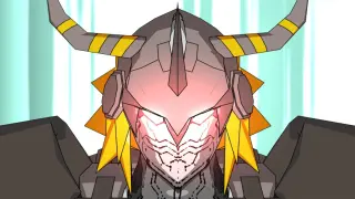 [Fanart]Dark mecha Ultraman Tiga in Black War Greymon suit