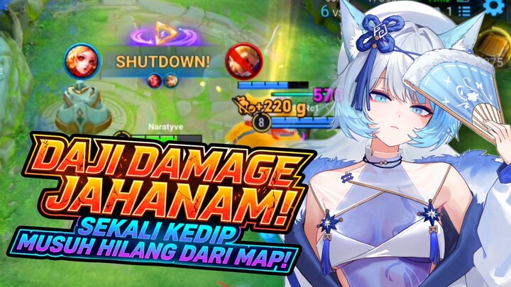 DAJI DAMAGE JAHANAM! SEKALI KEDIP MUSUH HILANG DARI MAP! - Honor Of Kings Moments