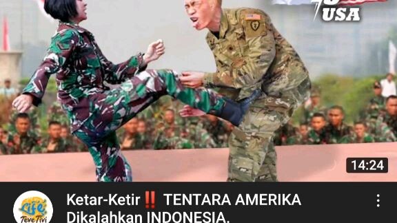 Thumbnail Chanel YouTube militer di Indonesia