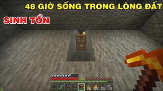 THỬ THÁCH SINH TỒN 48 Giờ Sống Trong Lòng Đất vì Zombie Tấn Công làng Trong Minecraft