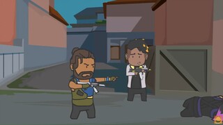 【Animasi Wawa】Saat Anda mengangkat pistol, punggung Anda...