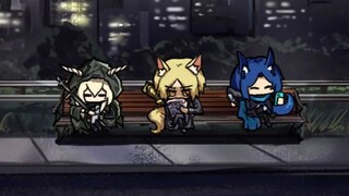 Bánh xe Arknights hoạt hình twitter: Manna X Bench