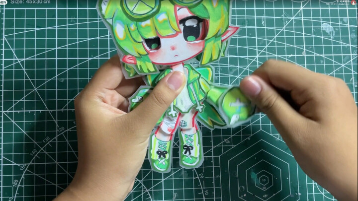 【Boneka Kertas】Bayi jeruk nipis yang sangat menggemaskan