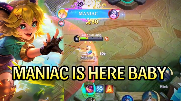 MANIAC IS HERE BABY