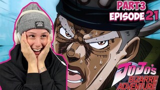 AVDOLS FATHER  jojos bizarre adventure  STARDUST CRUSADERS  episode 21  REACTION