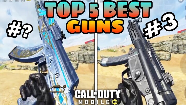 TOP 5 BEST GUNS IN COD MOBILE SEASON 5
