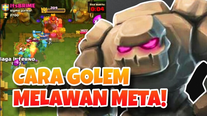 CARA GOLEM MELAWAN DECK META! - Clash Royale