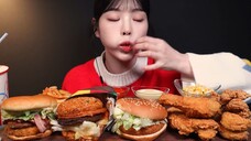 Fastfood Burgers Mukbang ASMR