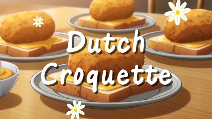 Crispy Dutch Croquette 🥔🤎 | Cozy Anime Cooking