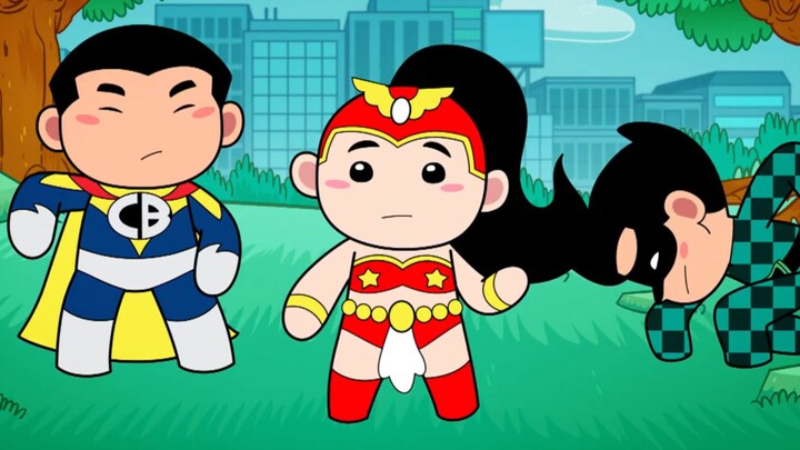 Pinoy cute darna captain barbell and lastikman. the beginning