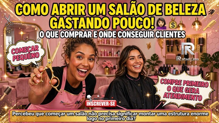 COMO ABRIR UM SALÃO DE BELEZA GASTANDO POUCO! ‍♀️ O QUE COMPRAR E ONDE CONSEGUIR