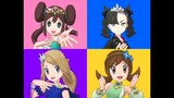 Rosa, Marnie, Serena and Lyra sing Aikatsu Friends!