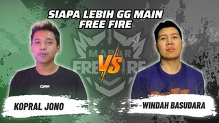 Kopral Jono vs Windah Basudara: Skill FF Siapa Lebih GG? ? | Mabar Free Fire Match 47 #short