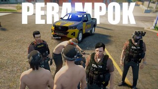 RAMPOK TOKO SAMPE DIKEPUNG POLISI 😂 - GTA V ROLEPLAY