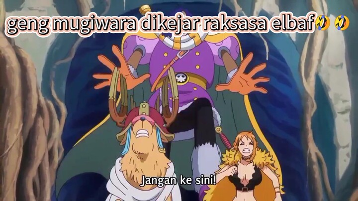 GENG MUGIWARA DIKEJAR RAKSASA ELBAPH🤣🤣ONE PIECE EPISODE 1162|SUB INDO