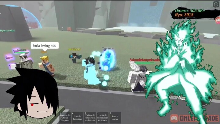 ROBLOX.. NINJA TYCOON.. EL PASE DE EL TENSEIGAN!!! 😇💯💜 #gameplay #sasuke #roblox #viral #naruto