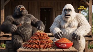 MUGBANG 1000 tusuk sate bon cabe level 50 pedas