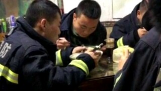 Firefighters went to a noodle shop late at night and the owner refused to charge them