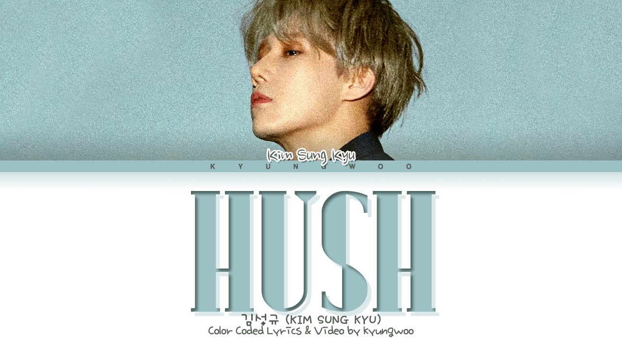 Kim Sung Kyu Hush Lyrics 김성규 Hush 가사 Color Coded Lyrics Bilibili