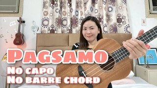 PAGSAMO | Arthur Nery | EASY UKULELE TUTORIAL | NO BARRE CHORD | NO CAPO